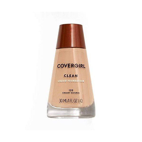 CoverGirl Clean Liquid Makeup, Creamy Natural N 120, 1 Ounce Bottle by CoverGirl