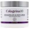 Colageína 10 COLAGEINA 10 Anti-âge de jour et crème de nuit Traitement Soins de la peau pour une apparence plus jeune. Rajeun