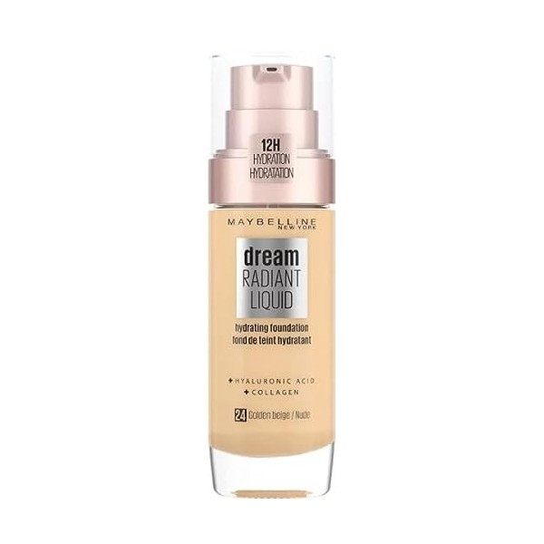 Maybelline New York Base de Maquillaje con Sérum Hidratante Dream Satin Liquid, Tono 021 Nude