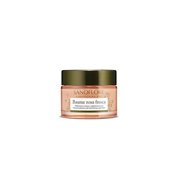 Sanoflore Baume Rosa Fresca - Baume Rosa Fresca - Crème de Jour Certifiée Bio - Baume-en-Gel - Acide Hyaluronique & Rose de D