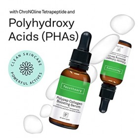 Sérum Facetheory PolyPep Booster de Collagène S8 avec Peptides, Acides Polyhydroxylés & Centella Asiatica | Anti-âge, réduit 