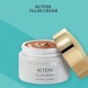 Mediterranea - Crème Action Filler - Crème de jour colorée pour le visage à lacide hyaluronique - Pour une peau uniforme et 