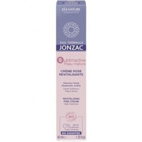 Eau Thermale Jonzac - Crème rose revitalisante - Sublimactive Peau Mature - Peaux dénutries et en manque déclat - Certifié B