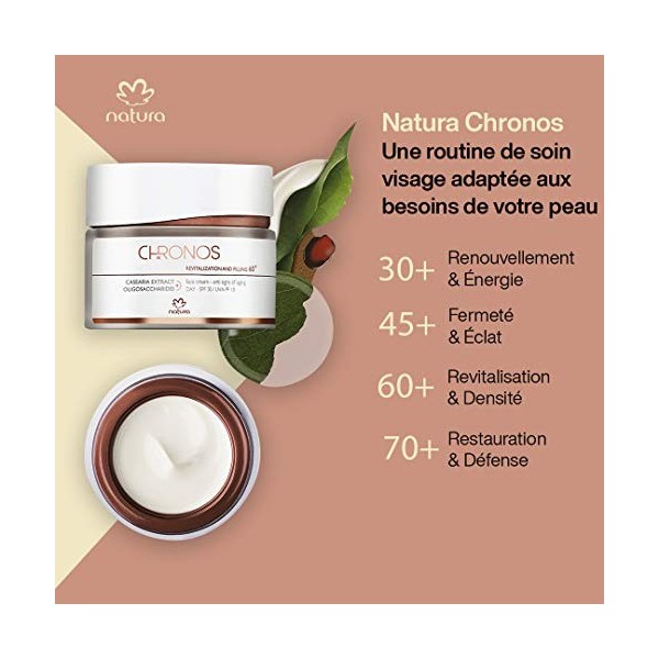 NATURA - Crème Visage Anti-Signes Jour 30+ Chronos - 40g