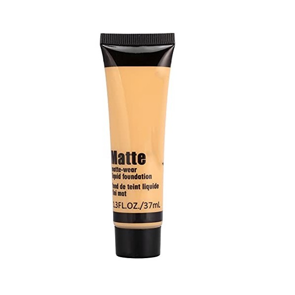 Base de Maquillage Fond de Teint Liquide pour le Visage, Crème Anti-cernes Liquide Lisse Fond de Teint Liquide Anti-âge Mat W