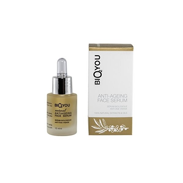 Bio2You, Natural Anti-Ageing Face Serum, Moisturises and Rejuvenates Skin, with Vitamin B and C, 15ml