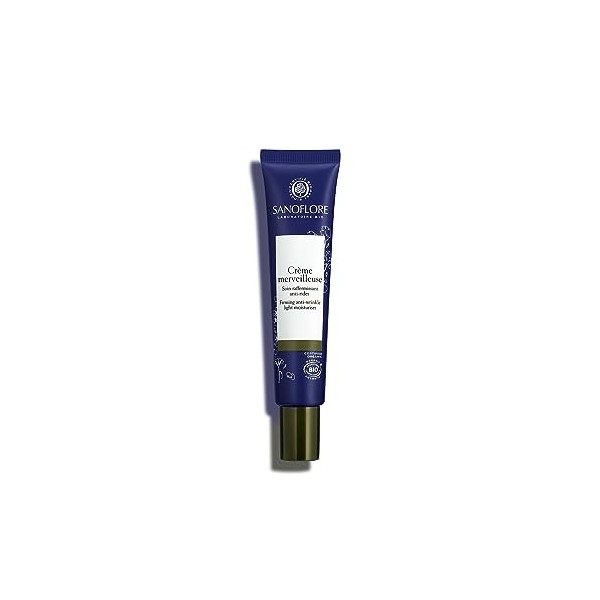 Sanoflore Crème Merveilleuse - Crème de Jour Légère Anti-Rides Certifiée Bio - Huiles Essentielles - 40 ml