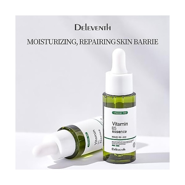 DEleventh Korean Brand Vitamin B5 Anti-Wrinkle Repair Face Serum 30ml / Fucus Vesiculosus Extract to Reduce Fine Lines, Moist