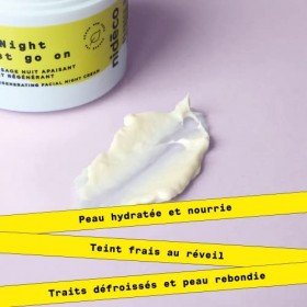Soin de nuit régénérant anti-pollution night must go on | détoxifie, répare et régénère la peau pendant la nuit | Naturel à 9