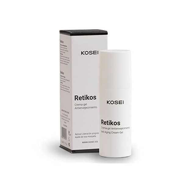 Kosei - Retikos Gel/Crème - Traitement anti-âge avec Retinol - 50 ml - Traitement anti-âge - Avec lhuile de rose musquée - A