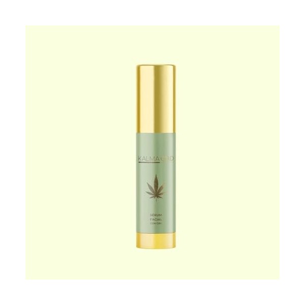 Kalma CBD,Sérum Visage au CBD 50 ml I CBD I Huile de Chanvre I Aloe Vera, Vitamine CI Répare et apporte de la luminosité à la