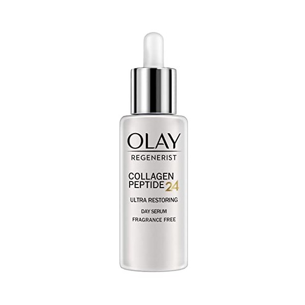 Olay Regenerrist Collagène Peptide24 Sérum par jour sans parfum, révèle une peau forte et lumineuse en 14 jours, multicolore