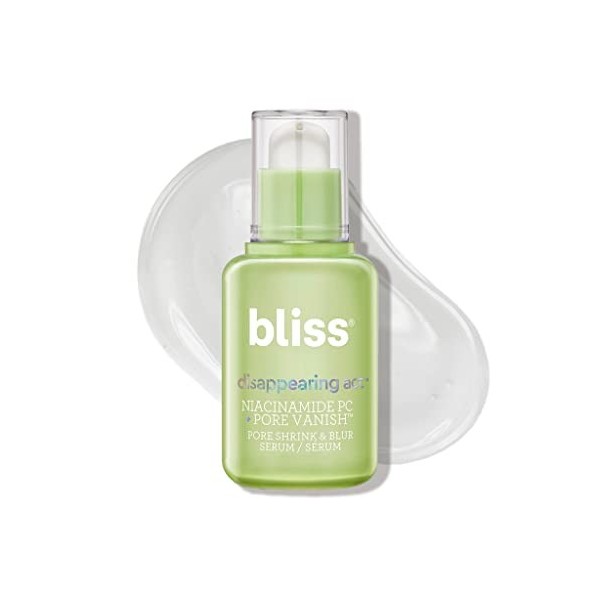 Bliss Disappearing Act Sérum Niacinamide Pore Vanish Complex Purifie les pores Tous les types de peau Sans parfum Propre Sans