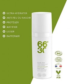 66°30 - Crème Visage Bio - Crème Après Rasage - Fluide Ultra-Hydratant, Protecteur et Apaisant - 6-en-1-50ml