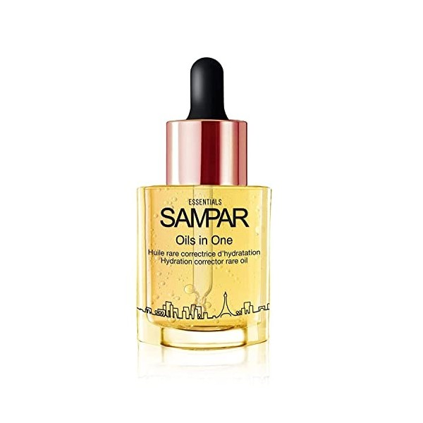 Sampar - Oils in One - Huile Rare Correctrice dHydratation - Aux Microsphères dAcide Hyaluronique - Un Cocktail dÉclat pou