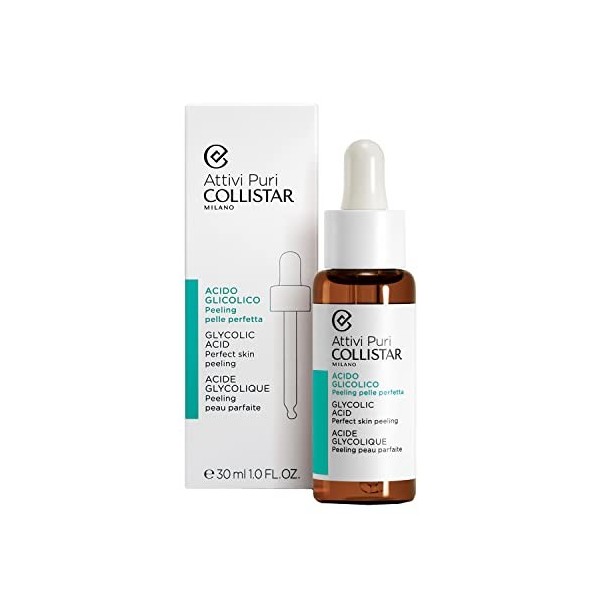 Collistar Glycolic Acid Perfect Skin Peeling Sérum Antitaches, Vanille, 30 ml