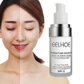 Fond de Teint Liquide 30ml Crème Fond de Teint Mat Correcteur Mat de Contrôle de LHuile Fond de Teint À Couvrance Totale Cré