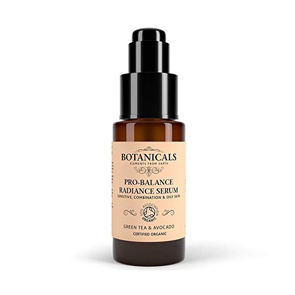 Botanicals Certified Organic Facial Serum - Mandarin & Chamomile, Best Anti Aging, Nourishing, Healing Properties for Face & 