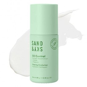 Crème hydratante Sand & Sky Oil Control Clearing Moisturizer, un gel quotidien et léger pour les peaux grasses et sujettes à 