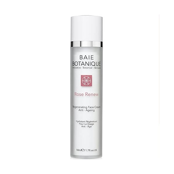 Baie Botanique Professionnel Crème Anti-Âge Hydratante 50ml - Avec Cellules Souches Végétales, Eau de Rose, Absolu de Rose, H