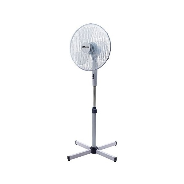 Ventilateur thermozeta sur pied 120 cm au design élégant 3 pales semi-transparentes pour un style plus moderne moteur 50 W po