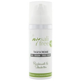 Organic Day Cream • Nourishing & Hypoallergenic, soin visage naturel pour peaux sensibles avec huile de germe de riz et beurr