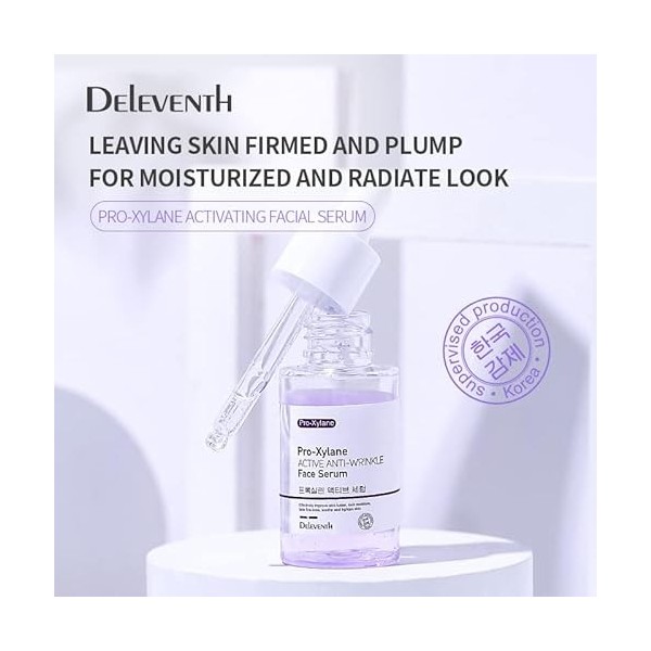 DEleventh Korean Brand Pro-Xylane + Acetyl Hexapeptide-8 Anti-Aging & Anti-wrinkle Face Serum 37 ml/Promote Collagen Synthesi