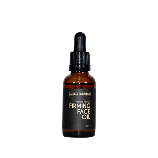 Huile pour le visage raffermissante certifiée bio Firming Face Oil de Alucia Organics 30 ml - une huile anti-âge puissante 