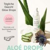 HelloBody ALOÉ DROPS Sérum-en-huile Booster déclat 30 ml – Sérum visage vegan – Soin visage à laloe vera – Huile hydratan