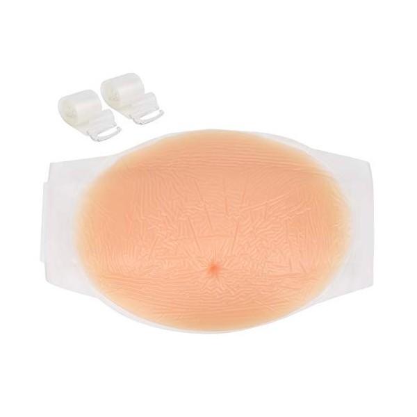 Biitfuu Accessoires de Cosplay de Grossesse, 2-4 Mois/4-5 Mois Faux Ventre de Grossesse Silicone Artificiel Ventre de Femme E