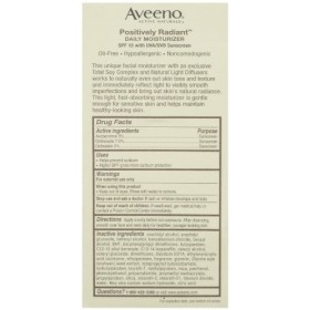 Aveeno, Facial Moisturizers Positively Radiant Daily Moisturizer, Spf 15, 4 Fl Oz by Aveeno