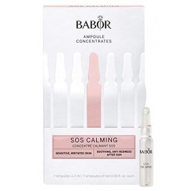 Babor Sos Apaisant Ampoules de Sérum pour Le Visage, À L’Aloé Vera et Au Panthénol pour Une Peau Apaisée sans Délai, Concentr