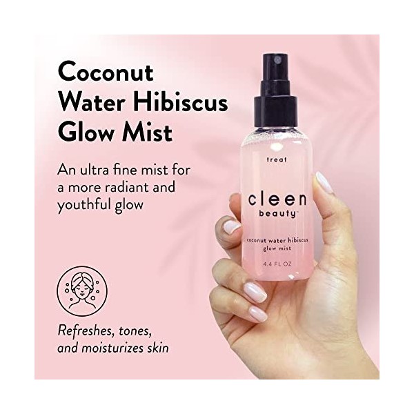 Cleen Beauty Brume dhibiscus à leau de noix de coco 12 cl