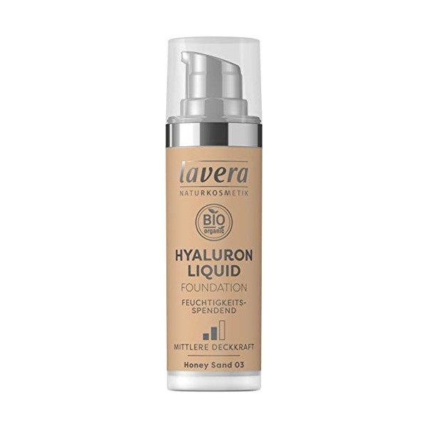 LAVERA Hyaluron Liquid Foundation Bases et Primers Honey Sand 03