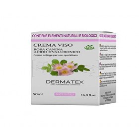 Crème pour le visage anti-âge Rose Musquee et Acide Hyaluronique. Traitement quotidien de Dermatex. Biologique. 50 ML. Produi