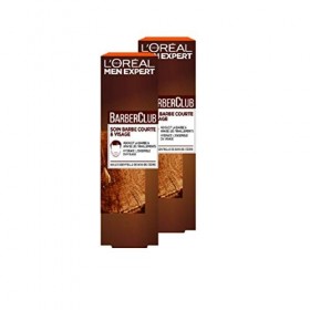 LOréal Men Expert - BarberClub - Soin Barbe Courte et Visage Homme - À LHuile Essentielle de Bois de Cèdre - 50 ml - Lot de