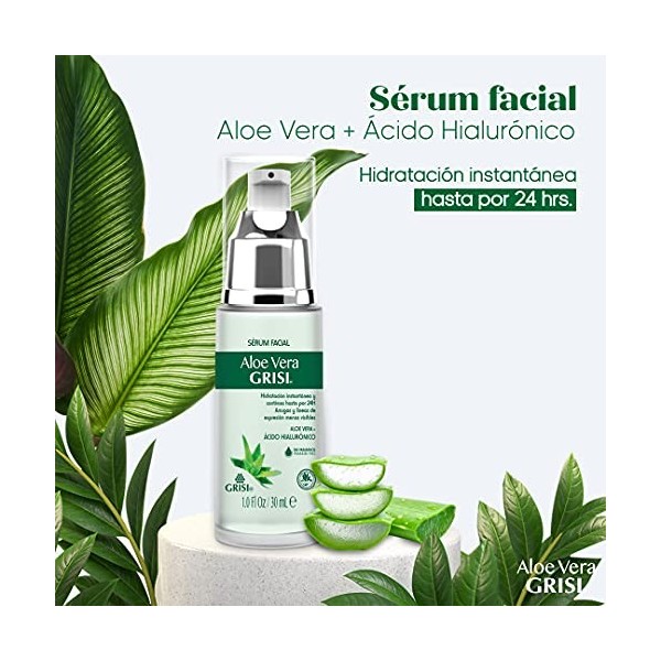 Sérum visage avec Aloe Vera et Acide hyaluronique