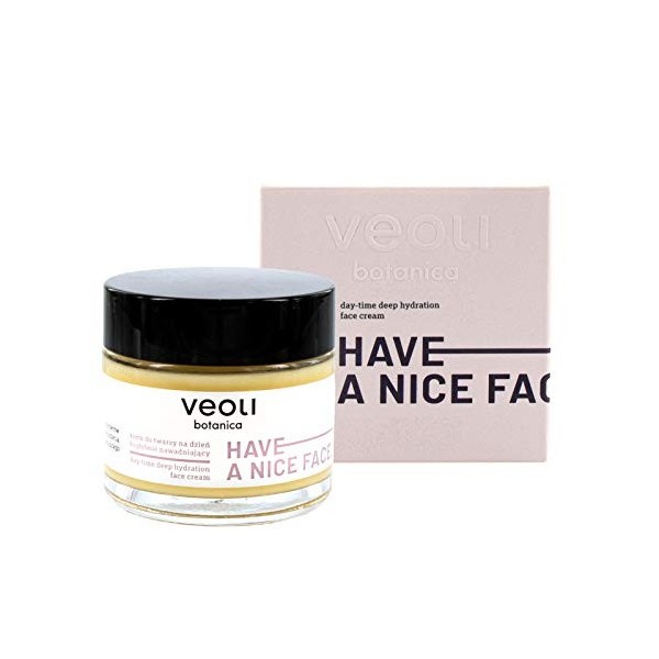 veoli, Have a nice Face Crème de jour hydratante 60 ml pour tous les types de peau - Crème végétalienne - Soin hydratant - La