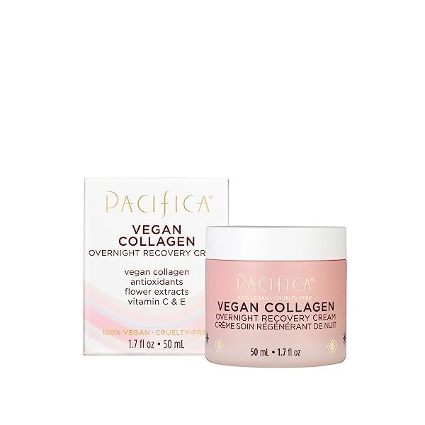 Pacifica Vegan Collagen Overnight Recovery Cream For Unisex 1.7 oz Cream