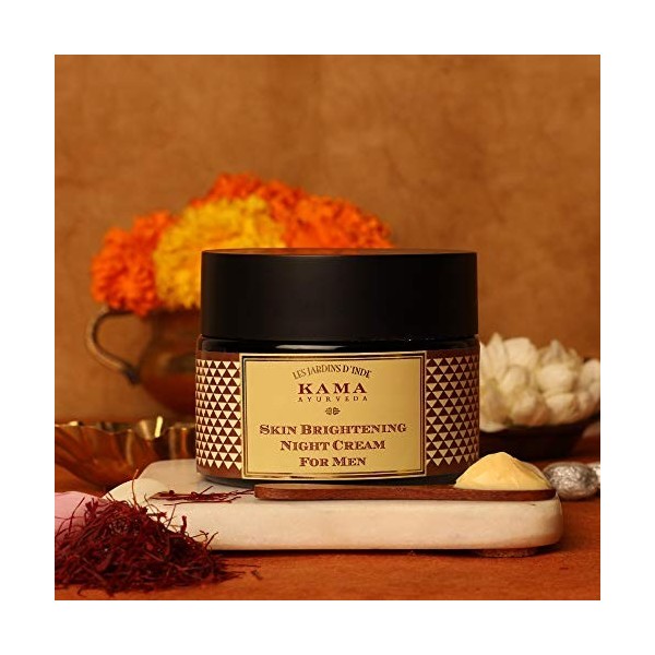 Kama Ayurveda Skin Brightening Night Cream for Men, 50g