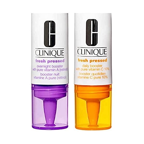 Clinique Duo de boosters de transformation Booster nuit vitamine A 8,5ml + Booster quotidien vitamine C 8,5ml 