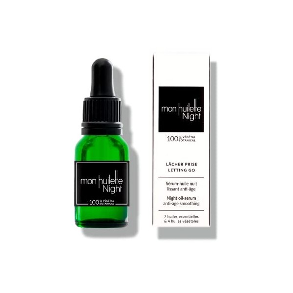 LAB ESSENTIEL - Sérum Anti Age NIGHT - Allie efficacité Anti-âge et Lâcher-prise grâce à une synergie dhuiles Essentielles e