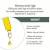 LAB ESSENTIEL - Sérum Anti Age NIGHT - Allie efficacité Anti-âge et Lâcher-prise grâce à une synergie dhuiles Essentielles e