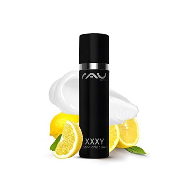 RAU XXXY Lotion seulement par hommes 50 ml - Anti Aging Skin Cream for Men - Crème Hydratante contre les peaux sèches - Acide