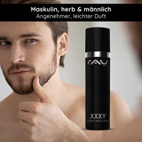 RAU XXXY Lotion seulement par hommes 50 ml - Anti Aging Skin Cream for Men - Crème Hydratante contre les peaux sèches - Acide