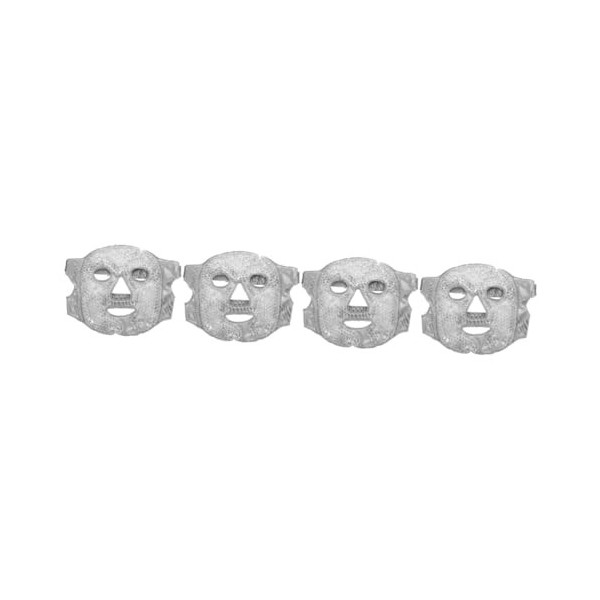 minkissy Lot de 4 blocs de glace pour le visage - Pour rafraîchir le visage - Réutilisable - Sac de compression