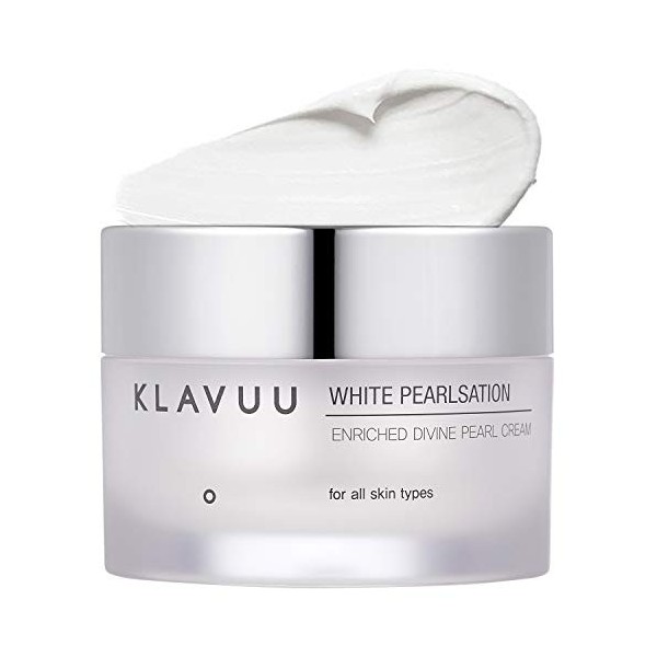 KLAVUU Face Care Day and Night Cream, White Pearlsation Enriched Divine Pearl Cream 50ml, 1.69 fl.oz, anti wrinkle, non-greas