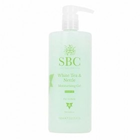 SBC Skincare - Gel Hydratant Visage et Corps au Thé Blanc et à lOrtie - 1 L - Protège la Peau de la Pollution - Effet Antiox