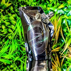 Green Keratin - VITAMINE C ELMW Sérum à lacide hyaluronique pour le visage Original, Recharge 250ml