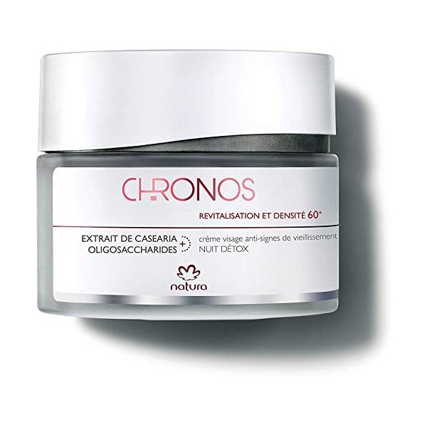 Crème visage anti-signes Nuit détox - Densité et revitalisation 60+ - Natura Chronos - 40ml